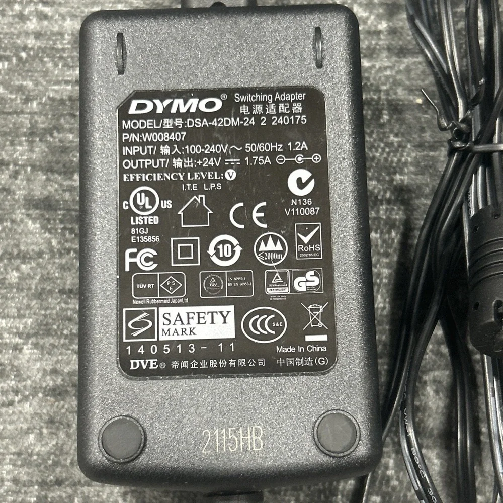 Genuine DYMO AC Adapter for‎ LabelWriter Label Printer 450 Twin Turbo Duo n/PC